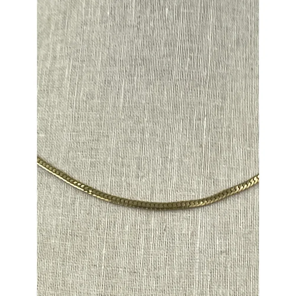 VTG Gold Tone Chain Necklace 19